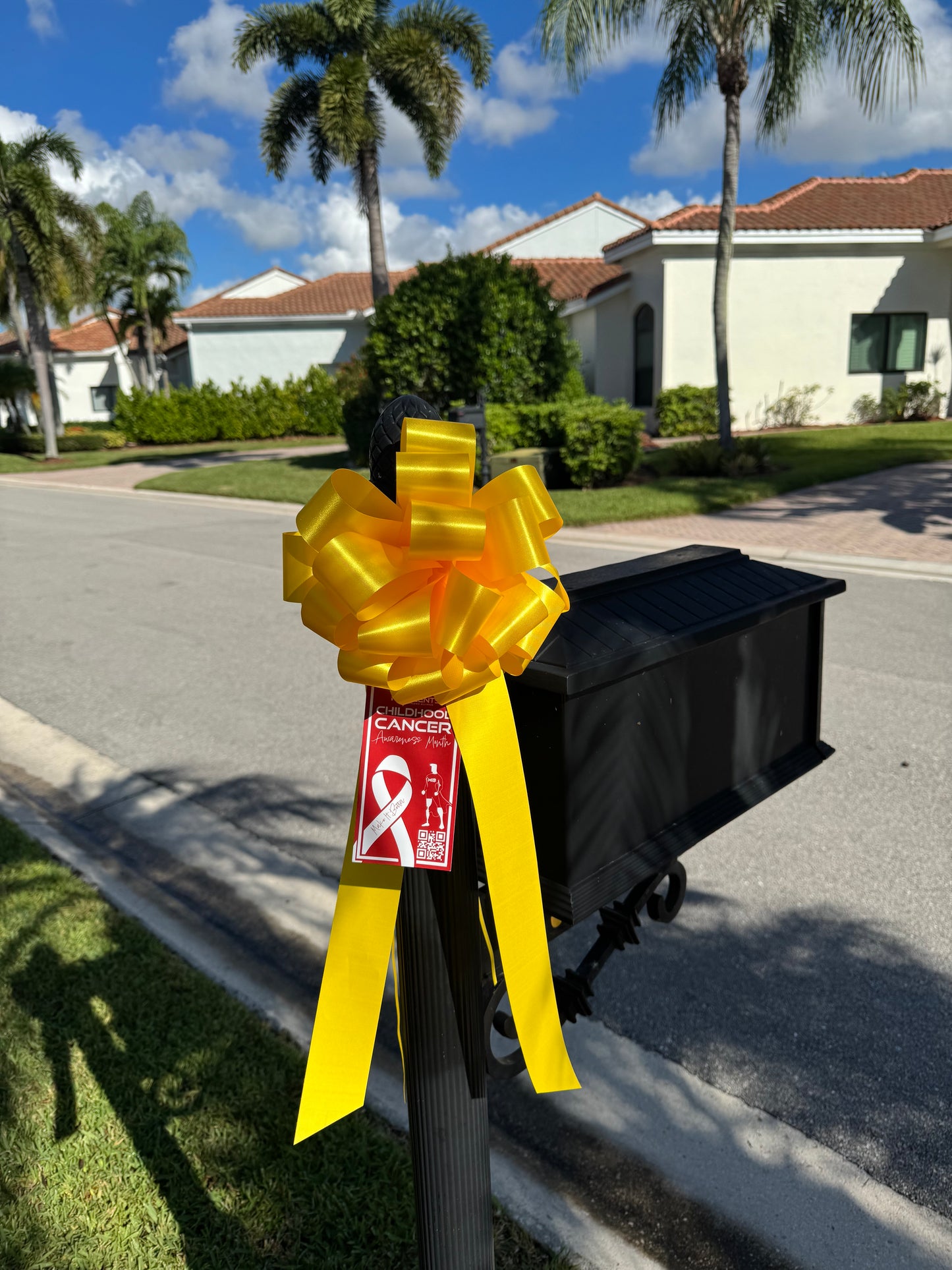 Gold Bow for Childhood Cancer Awareness Month