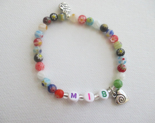 Personalized OsteoWarrior Bracelet – Glass Beads