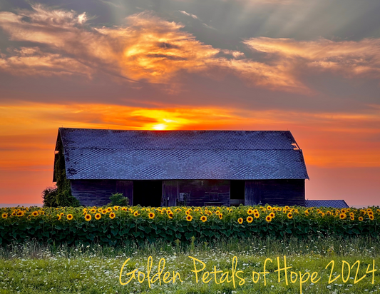 Golden Petals of Hope 2024 Calendar